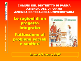 l`attenzione ai problemi sociali e sanitari