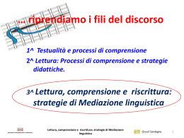 Lettura, comprensione e riscrittura: strategie di Mediazione linguistica