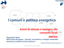 La presentazione di ANCI Emilia