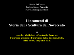 Lineamenti di Storia della Scultura Italiana da Wiligelmo a Medardo
