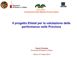 Coordinamento Uffici Statistica Province Italiane
