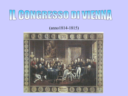il Congresso di Vienna