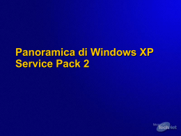 Panoramica di Windows XP Service Pack 2 Un
