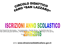 istruzioni operative iscrizioni on line