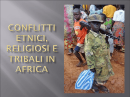 Conflitti etnici, religiosi e tribali in Africa