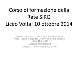 Modello valutativo VALES