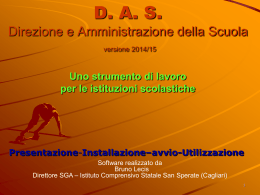 D. A. S. Direzione e Amministrazione della Scuola