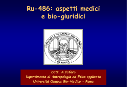 RU 486 - Dipartimento di Giurisprudenza