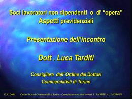 Soci di SRL - Ordine dei Dottori Commercialisti e degli Esperti