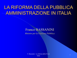 Ministro per la Funzione Pubblica