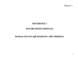Servizi agli Studenti e alla Didattica Capo Sezione Doris Temel