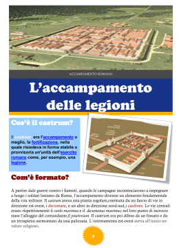 L`accampamento romano - Liceo Classico Dettori