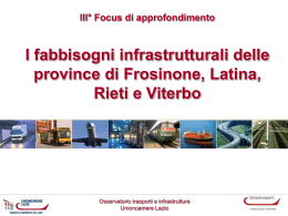 Osservatorio provinciale permanente sulle infrastrutture di trasporto
