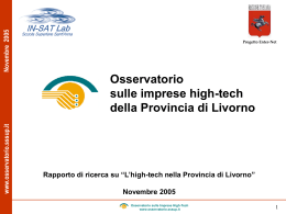 Ultimo rapporto di ricerca - Osservatorio sulle Imprese high
