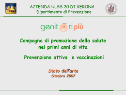 Valsecchi nei primi anni di vita