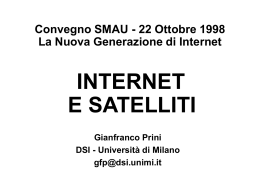 Satelliti e costellazioni LEO