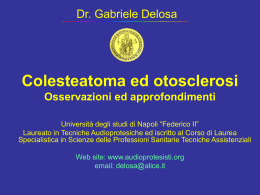 Colesteatoma ed otosclerosi