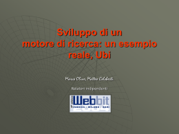 Sviluppo di un motore di ricerca: un esempio reale, Ubi