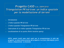 Triangulation PR kd-tree - appunti-disi