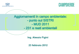 La dichiarazione SISTRI