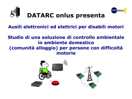 Ausili elettronici ed elettrici per disabili motori