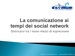 La comunicazione ai tempi del social network