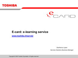 e-card - Toshiba