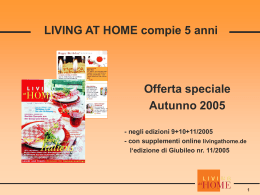 5 anni LIVING AT HOME