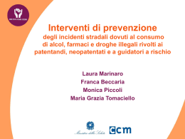 interventi di prevenzione degli incidenti stradali (ppt 1,7 Mb