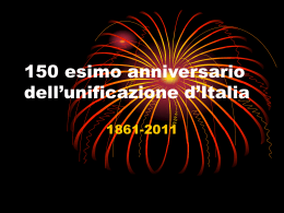150 esimo anniversario dell`unificazione d`Italia
