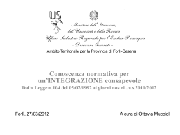 relazione27marzo2012 - Ufficio Scolastico Provinciale di Forlì