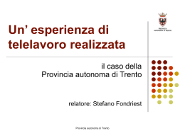 La metodologia di lavoro