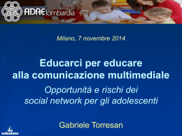 07.11.2014 Intervento &ldquo;Educarci per educare alla