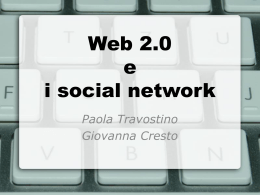 web 2.0_social net - Siti web cooperativi per le scuole