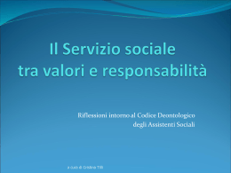 Deontologia - Universit&agrave; di Roma Sapienza: Facolt&agrave; di Sociologia