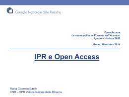 IPR e Open Access