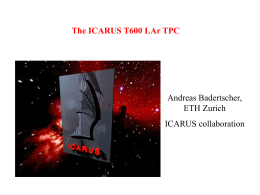 The ICARUS project: a 3000 ton LAr TPC for neutrino