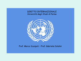Diritto Internazionale - Dipartimento di Economia