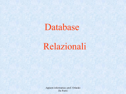 Database Relazionali