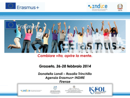 Presentazione aspetti generali Erasmus Plus