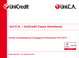 UniCA- UniCredit Cassa Assistenza 28012015