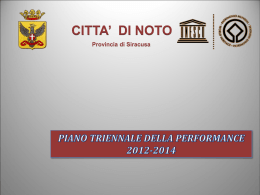 Piano della Performance 2012-2014