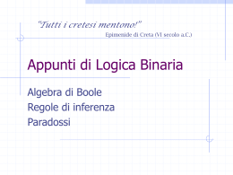 Appunti di Logica Binaria