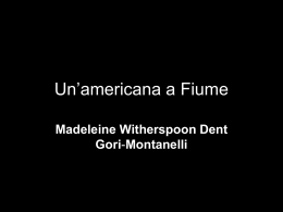 Un`americana a Fiume