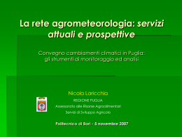 Rete Agrometeorologica Regione Puglia