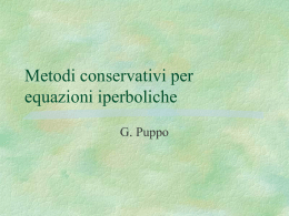 Metodi Numerici conservativi per leggi di conservazione
