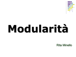 Minnello - Modularit&agrave;