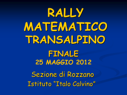 rally matematico - IC Lacchiarella