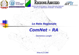 Il Progetto ComNet-RA
