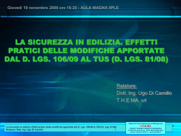 D. LGS. 81/08